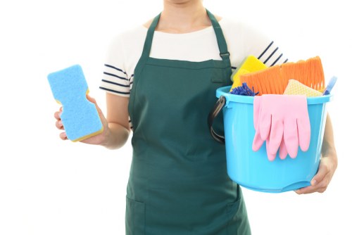 Balham Cleaners sorting recyclable materials for sustainable operations