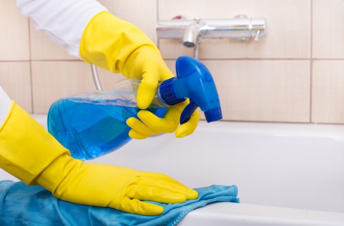 Professional cleaners in Balham servicing a modern home interior