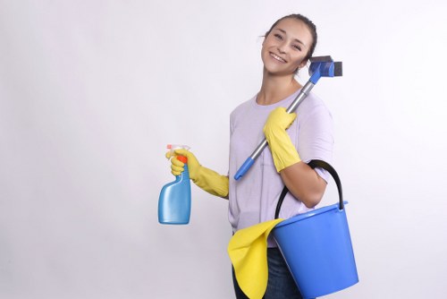 Commercial cleaning team maintaining a Balham office space