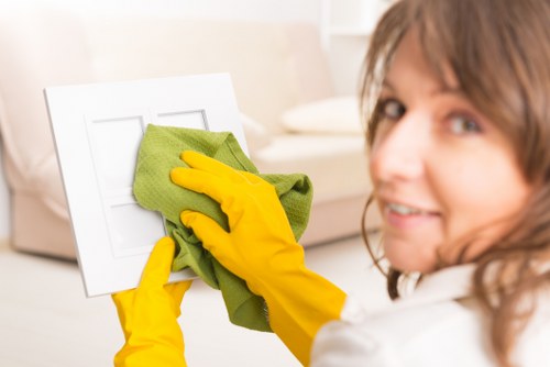 Deep cleaning kitchen surfaces during end of tenancy cleaning in Balham
