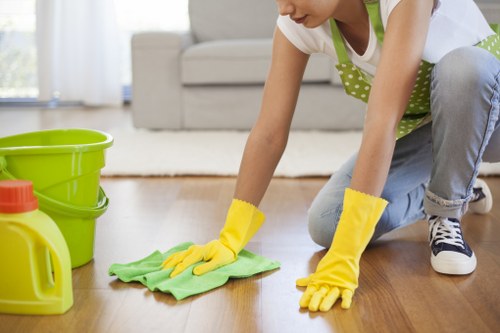 Cleaners in Balham maintaining a tidy residential living room